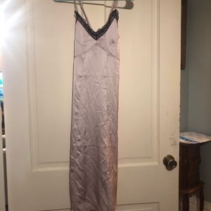 Satin lavender 2000s slip dress